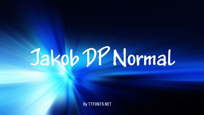 Jakob DP Normal example
